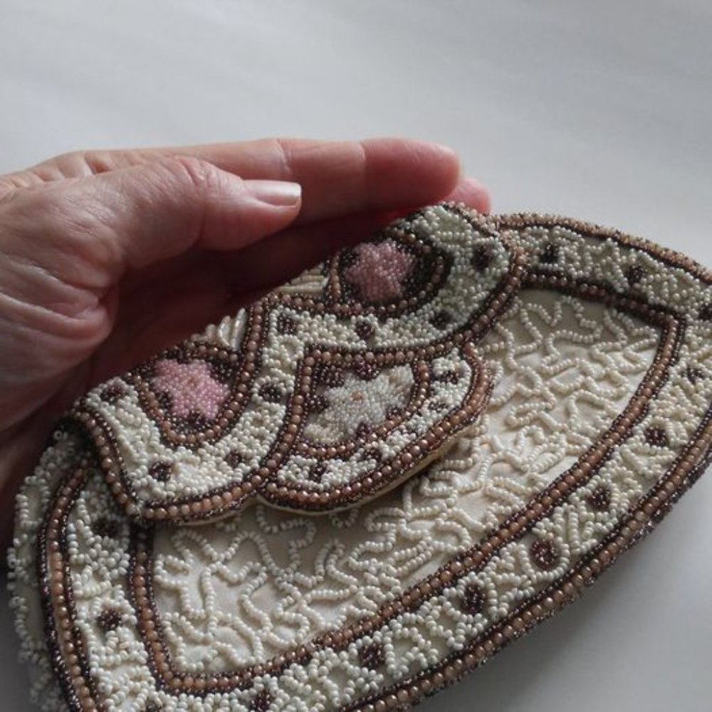 Hand Beaded Clutch 1940's
